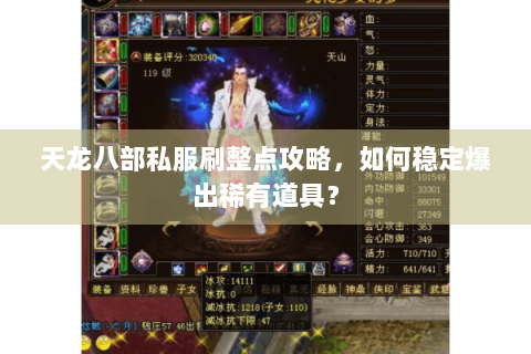 天龙八部私服刷整点攻略，如何稳定爆出稀有道具？