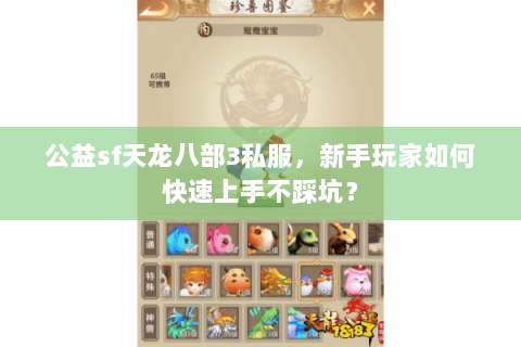 公益sf天龙八部3私服，新手玩家如何快速上手不踩坑？