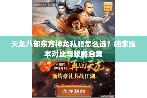 天龙八部东方神龙私服怎么选？独家版本对比与攻略合集