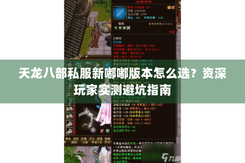 天龙八部私服新嘟嘟版本怎么选？资深玩家实测避坑指南