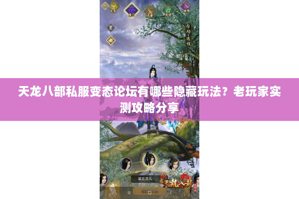 天龙八部私服变态论坛有哪些隐藏玩法？老玩家实测攻略分享