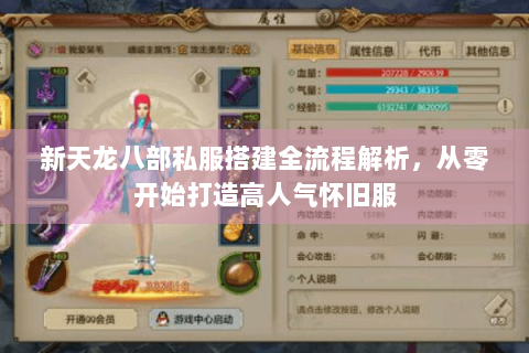 新天龙八部私服搭建全流程解析，从零开始打造高人气怀旧服