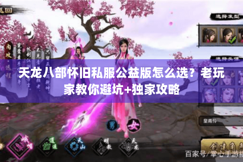 天龙八部怀旧私服公益版怎么选？老玩家教你避坑+独家攻略