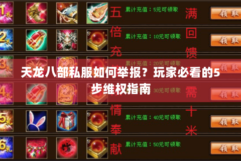 天龙八部私服如何举报？玩家必看的5步维权指南