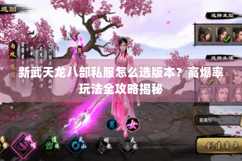 新武天龙八部私服怎么选版本？高爆率玩法全攻略揭秘