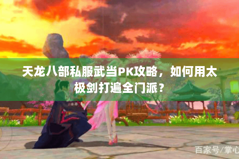 天龙八部私服武当PK攻略，如何用太极剑打遍全门派？
