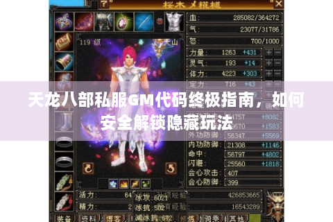 天龙八部私服GM代码终极指南，如何安全解锁隐藏玩法