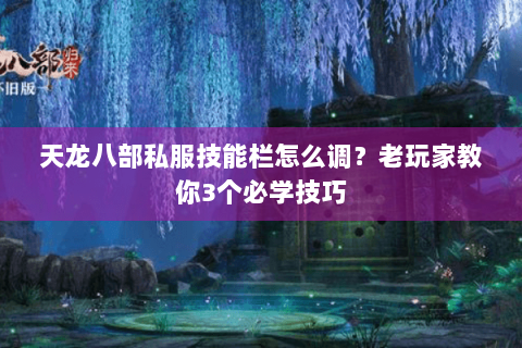 天龙八部私服技能栏怎么调？老玩家教你3个必学技巧