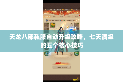 天龙八部私服自动升级攻略，七天满级的五个核心技巧
