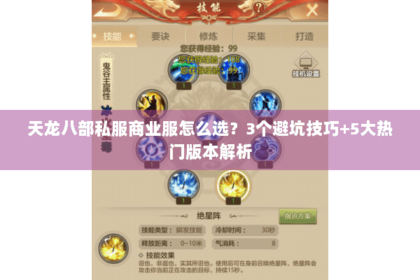 天龙八部私服商业服怎么选？3个避坑技巧+5大热门版本解析