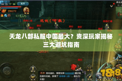 天龙八部私服中国最大？资深玩家揭秘三大避坑指南