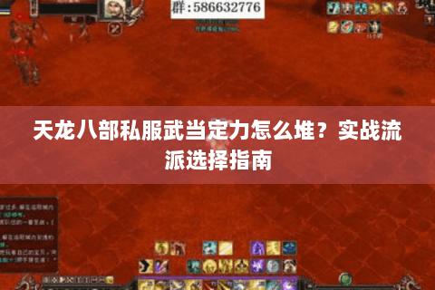 天龙八部私服武当定力怎么堆？实战流派选择指南
