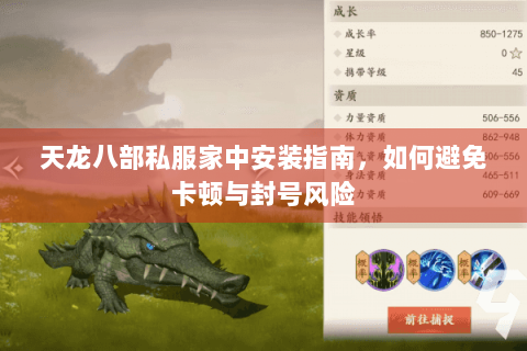 天龙八部私服家中安装指南，如何避免卡顿与封号风险