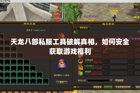 天龙八部私服工具破解真相，如何安全获取游戏福利