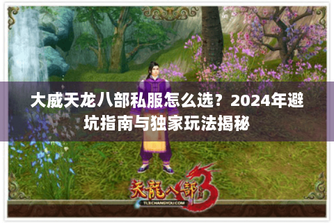 大威天龙八部私服怎么选？2024年避坑指南与独家玩法揭秘