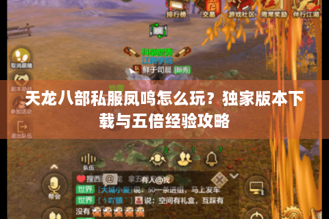 天龙八部私服凤鸣怎么玩？独家版本下载与五倍经验攻略