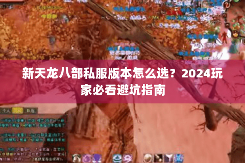 新天龙八部私服版本怎么选？2024玩家必看避坑指南