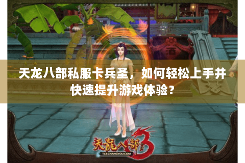 天龙八部私服卡兵圣，如何轻松上手并快速提升游戏体验？