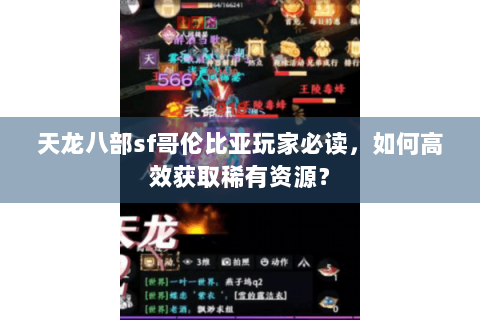 天龙八部sf哥伦比亚玩家必读，如何高效获取稀有资源？