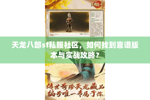 天龙八部sf私服社区，如何找到靠谱版本与实战攻略？