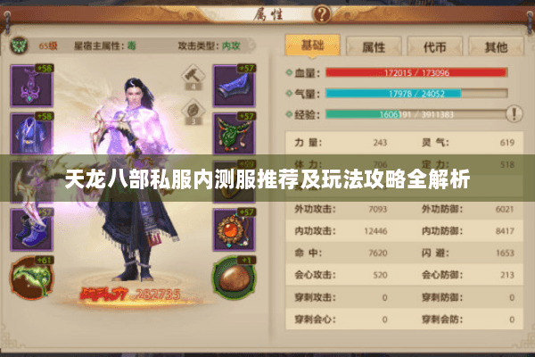 天龙八部私服内测服推荐及玩法攻略全解析