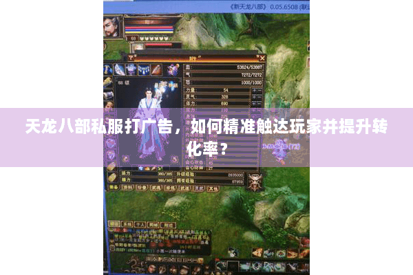 天龙八部私服打广告，如何精准触达玩家并提升转化率？