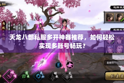 天龙八部私服多开神器推荐，如何轻松实现多账号畅玩？
