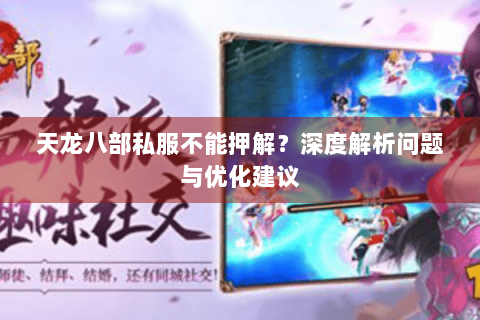 天龙八部私服不能押解？深度解析问题与优化建议