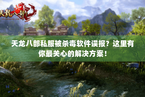 天龙八部私服被杀毒软件误报？这里有你最关心的解决方案！