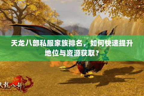 天龙八部私服家族排名，如何快速提升地位与资源获取？