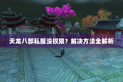 天龙八部私服没权限？解决方法全解析