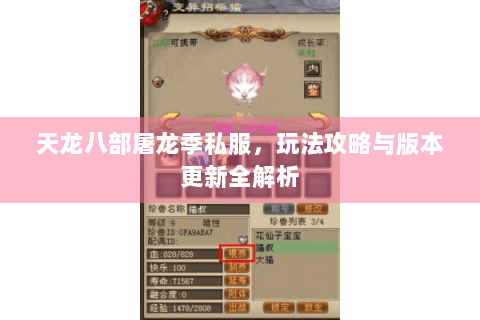 天龙八部屠龙季私服，玩法攻略与版本更新全解析