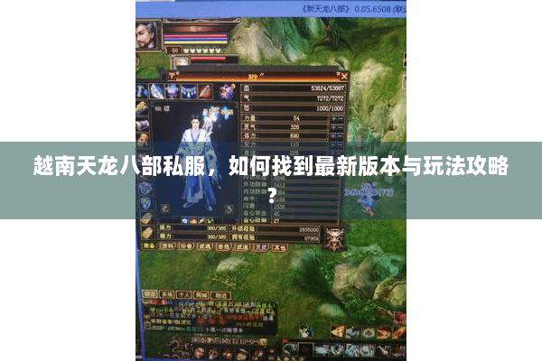 越南天龙八部私服，如何找到最新版本与玩法攻略？